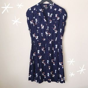 Angie Cat Print Dress